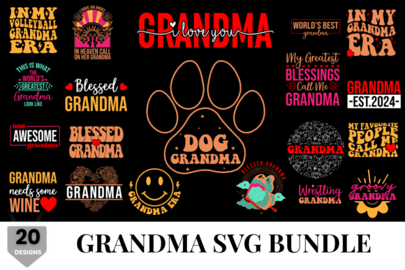 Download Grandma Colorful SVG - Premium Resources