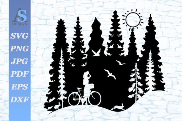 Download Girl in Nature SVG - Nature svg Collection