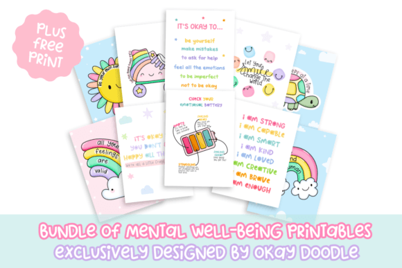 Download 12 Colourful Art Prints for Self-Care - Premium Resources