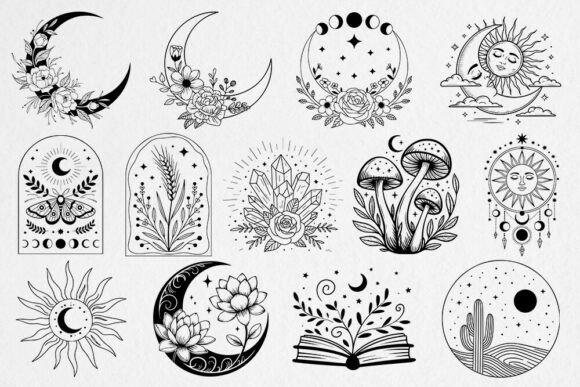 Download Mystical Moon &amp; Nature SVG Bundle - Nature svg Collection