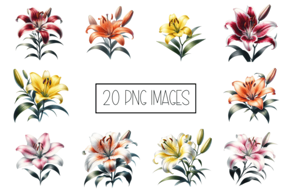 Download Colourful Lilies - Colourful Collection