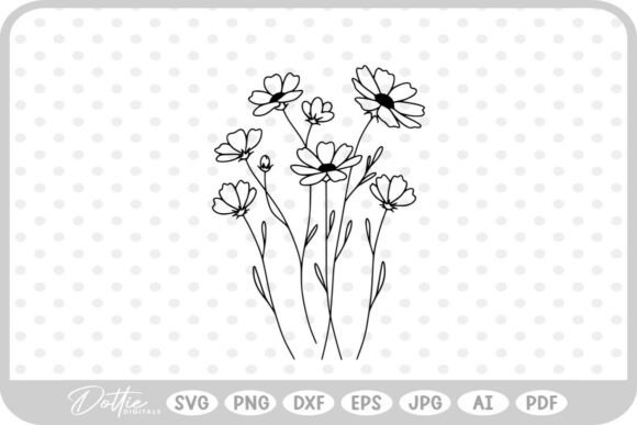 Download Wildflowers Flower Nature SVG PNG DXF - Nature svg Collection